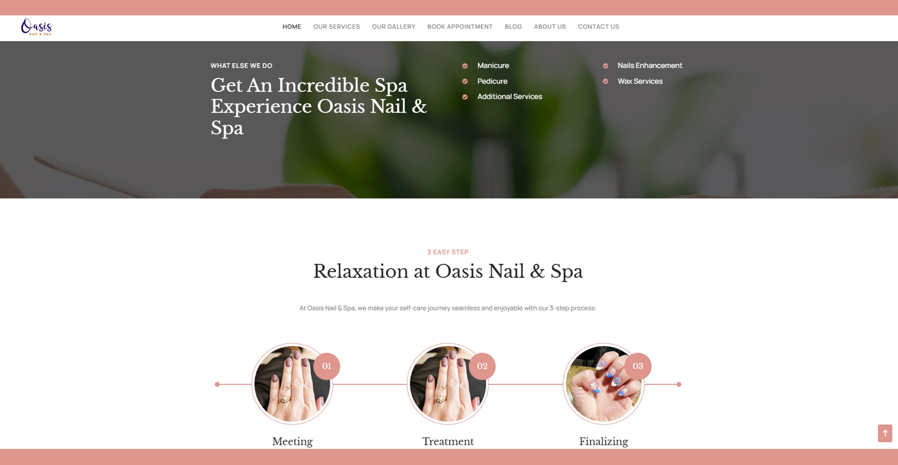 Oasis Nails & Spa screenshot